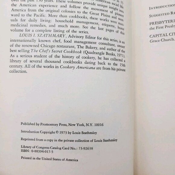 Midwestern Home Cookery Cookbook Americana 1975 Presbyterian Capital City 1906 - Picture 7 of 16